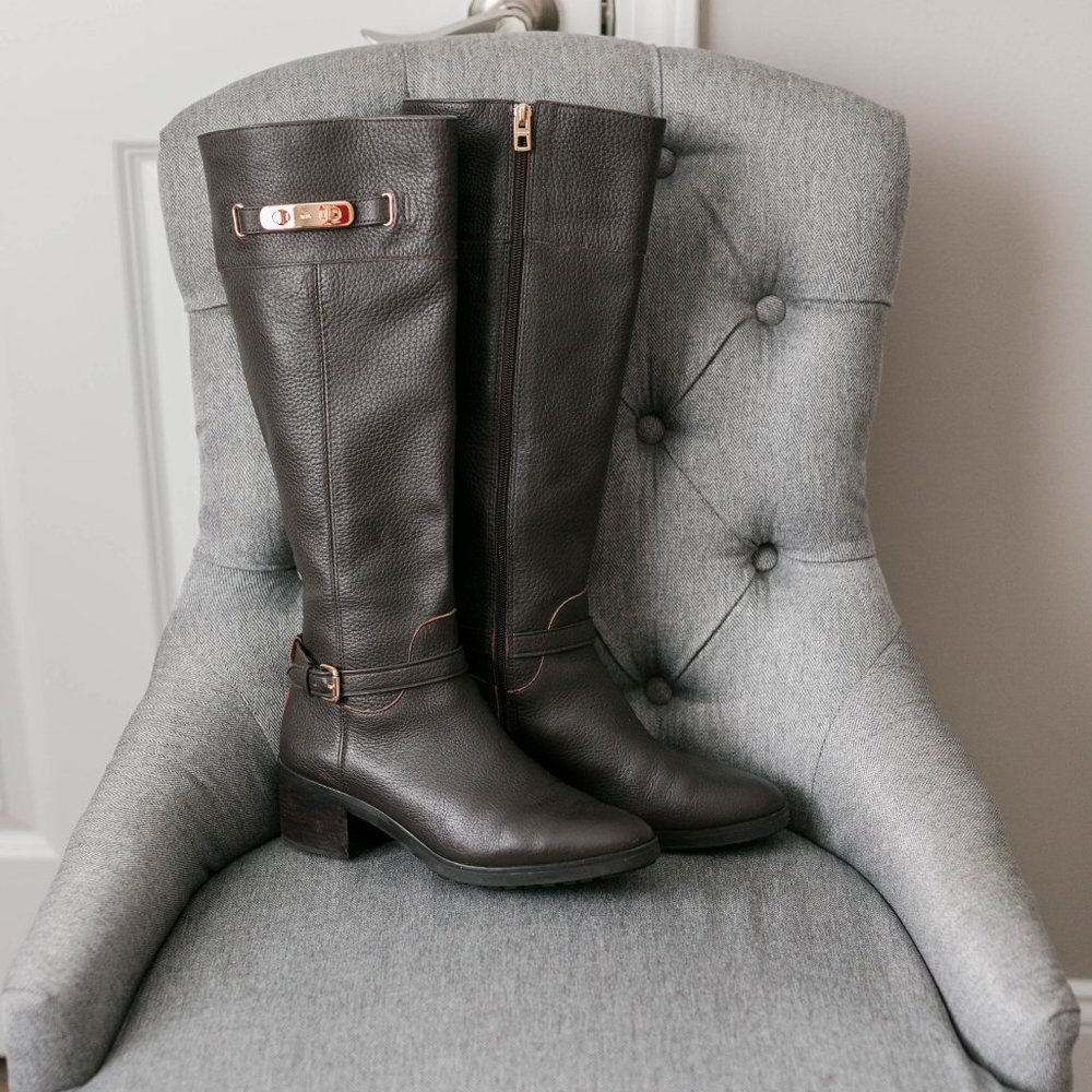 USED Coach Sullivan Safari Riding Boots Brown 8.5